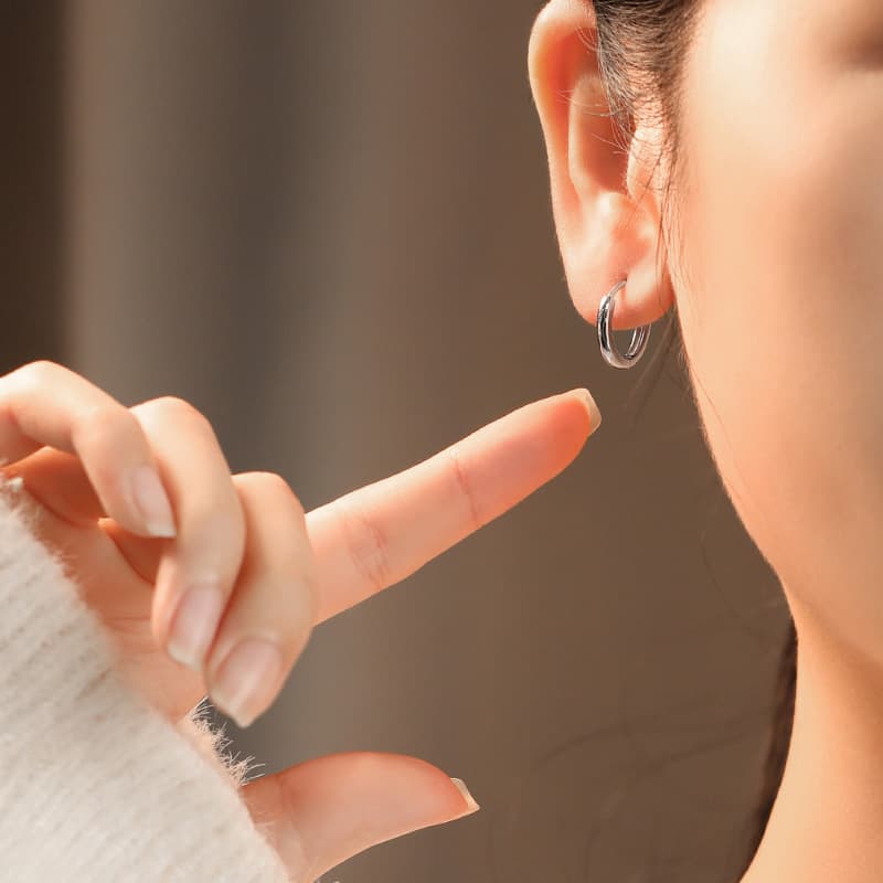 Серьги Lady Go из стерлингового серебра 925 пробы унисекс