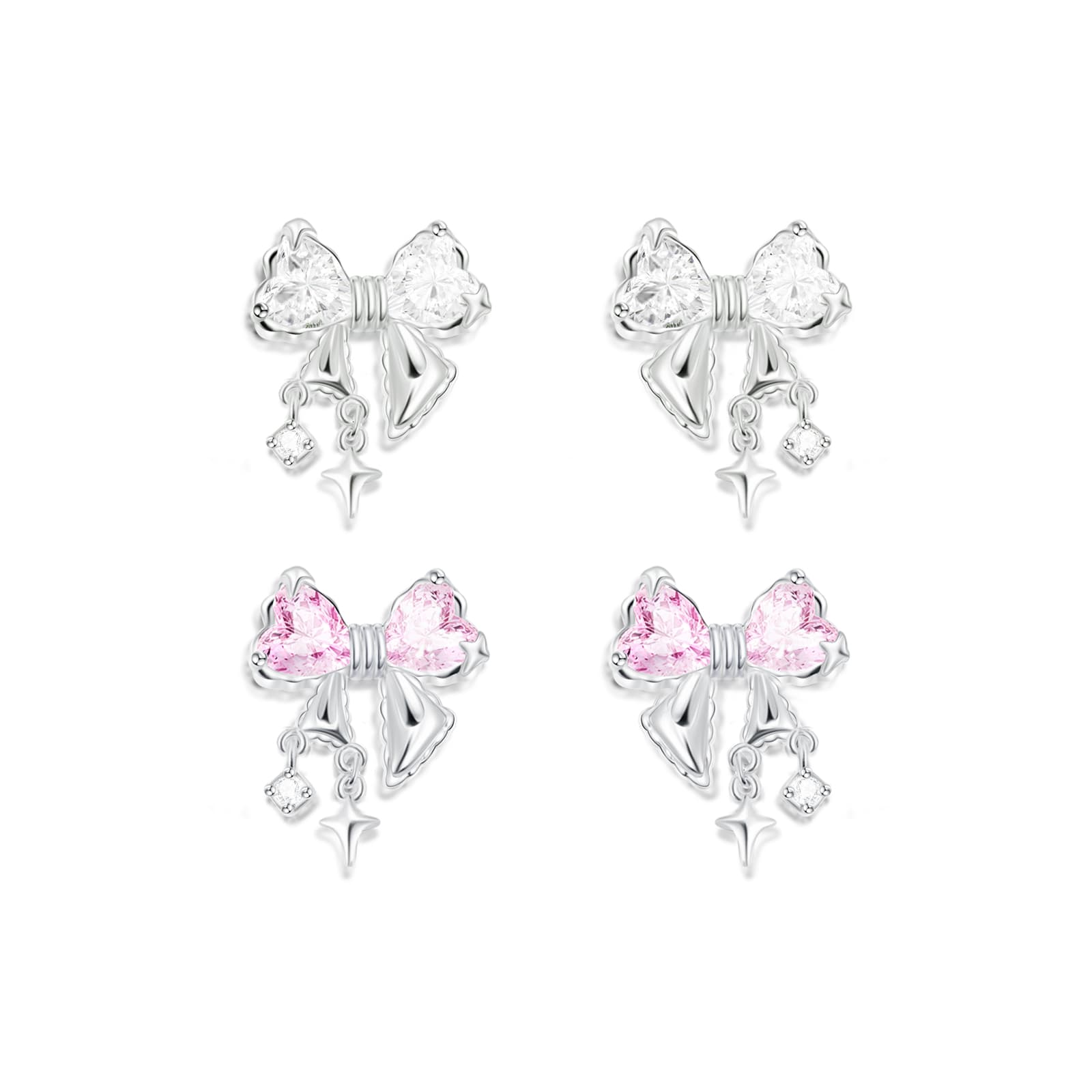 Женские серьги-гвоздики со сверкающими стразами TEEX