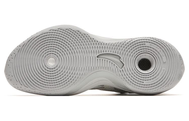 Anta KT8 Амортизирующие противоскользящие и износостойкие баскетбольные кроссовки с высоким берцем Светло-серые