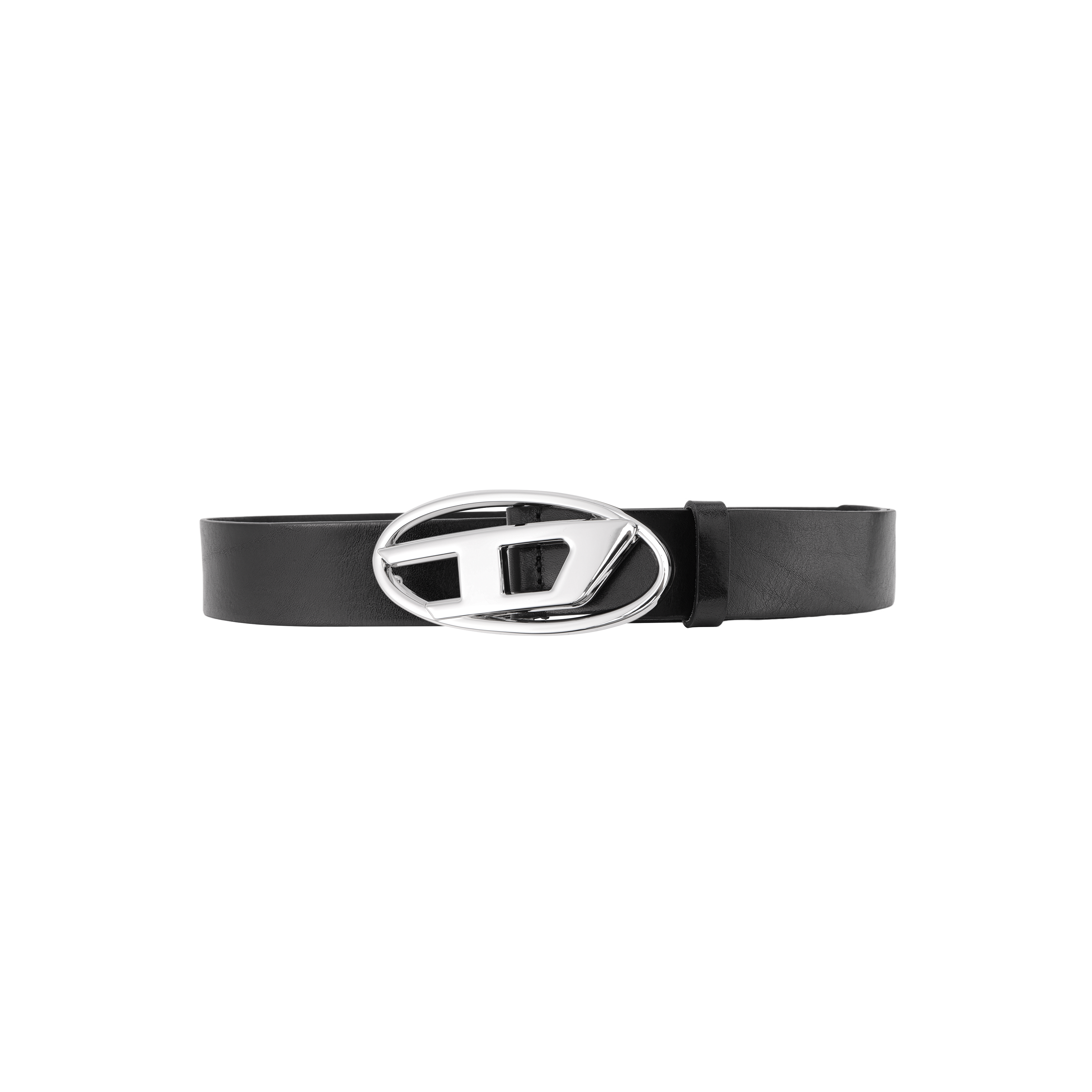 DIESEL B 1Dr Logo Plaque Buckled Belt