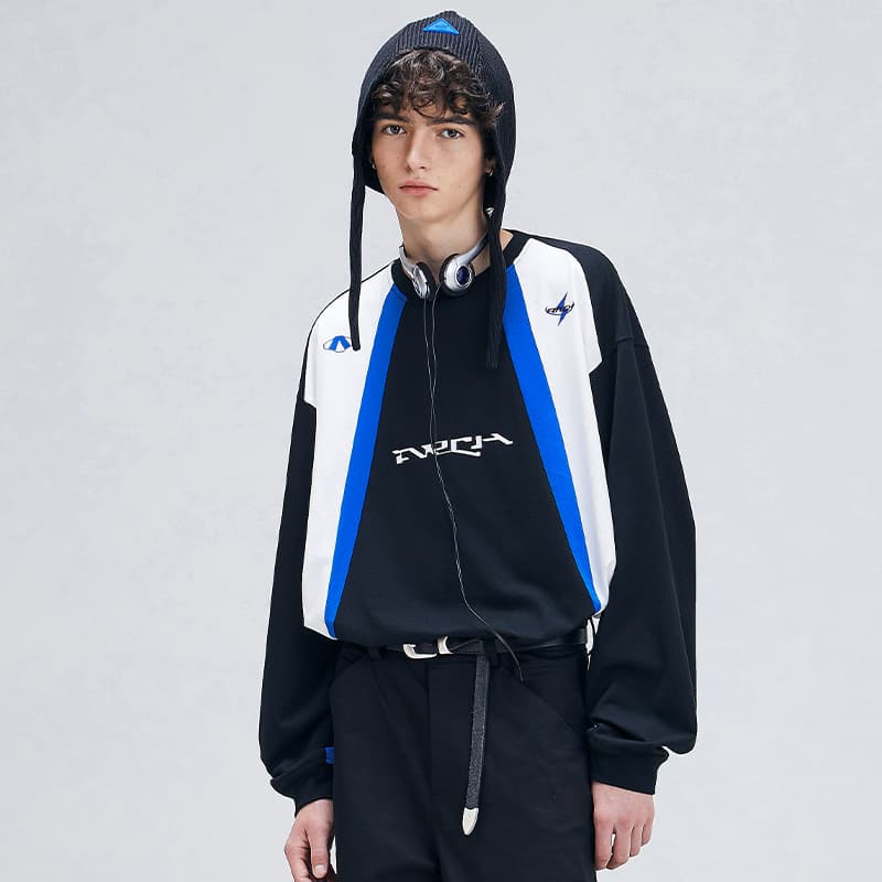 Футболка ROARINGWILD ARCH унисекс, черная, синяя