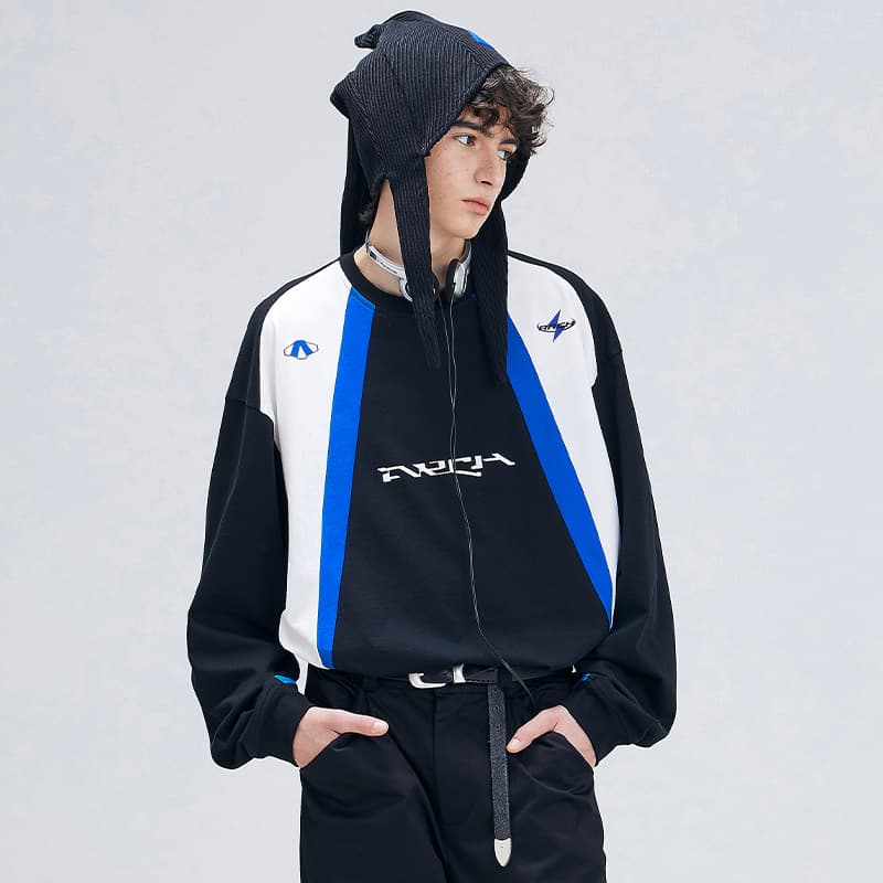 Футболка ROARINGWILD ARCH унисекс, черная, синяя