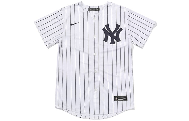 Nike Letter Stripes Badge Shirt Summer Kids' Black White