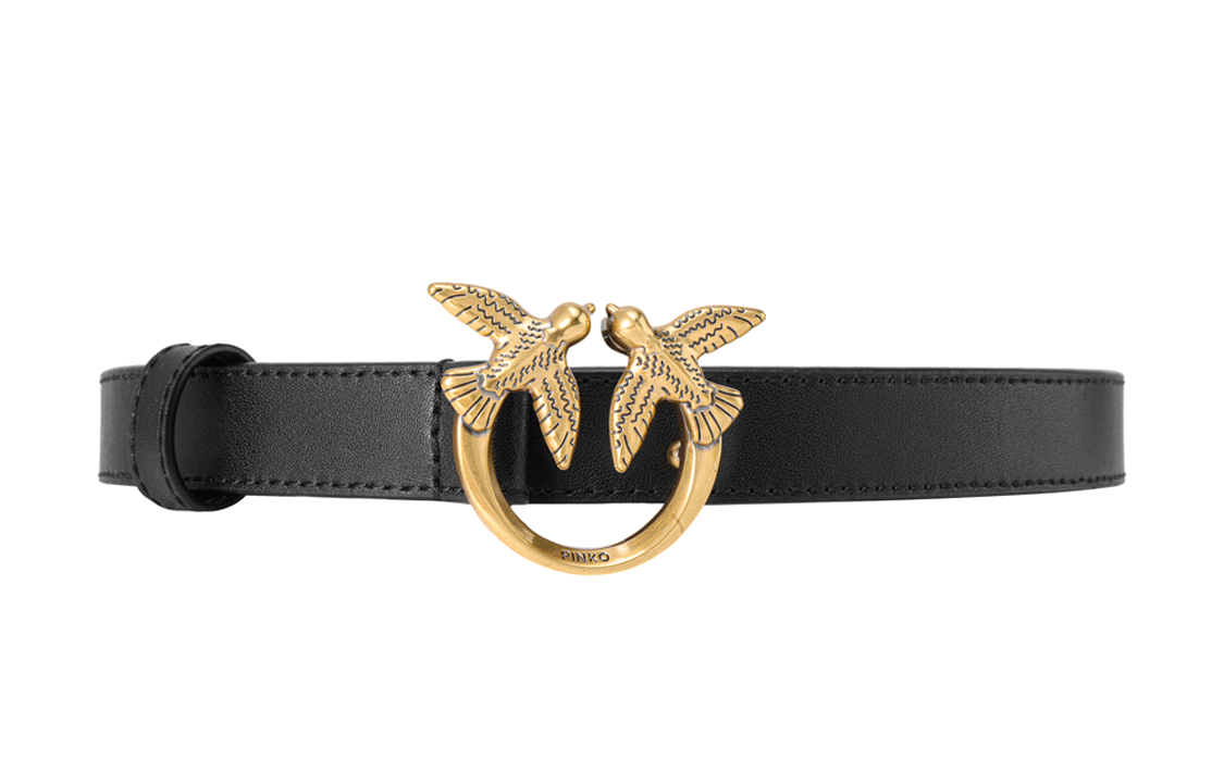 PINKO Love Bird Plaque Buckle Belt