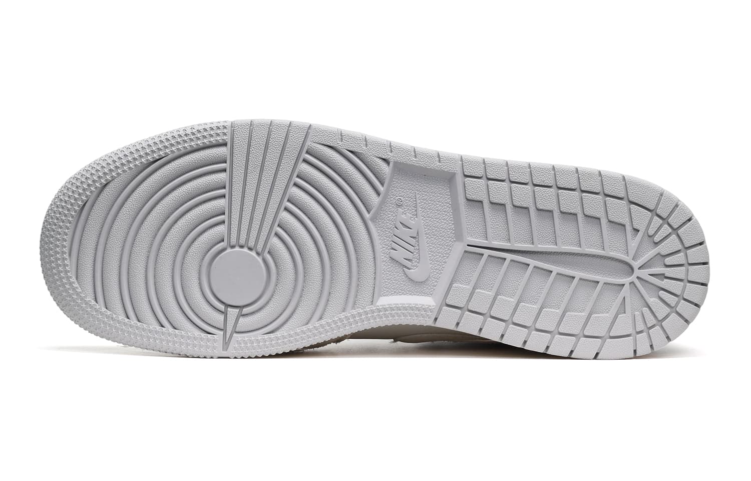 Jordan Air Jordan 1 Винтажные баскетбольные кроссовки среднего размера с высоким берцем GS Серый Белый Синий