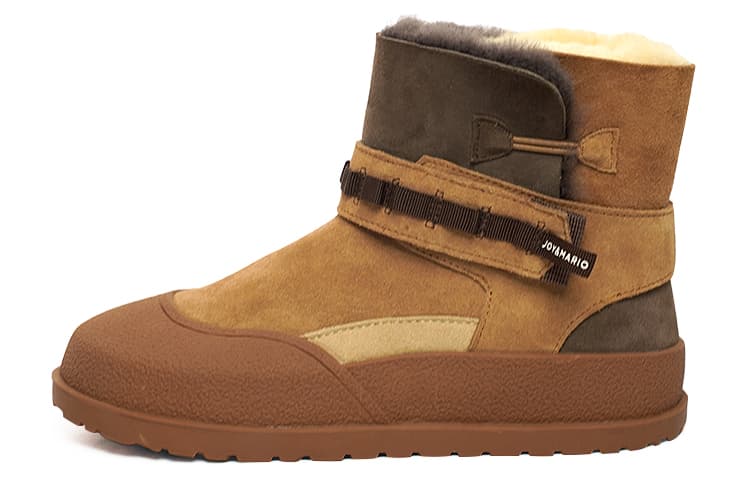 Joy&Mario Thermal Height Increase Short Mid Calf Snow Boots Women's