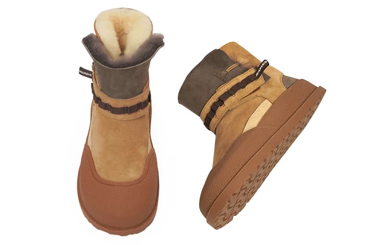 Короткие женские зимние ботинки до середины икры Joy&Mario, увеличивающие рост, с подогревом