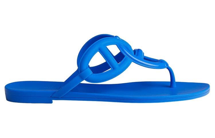 HERMES Egerie Вьетнамки женские синие