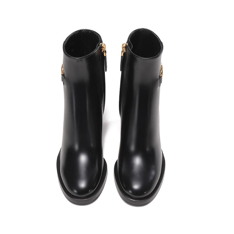 Женские ботильоны на каблуке Valentino VLogo с металлической пластинкой