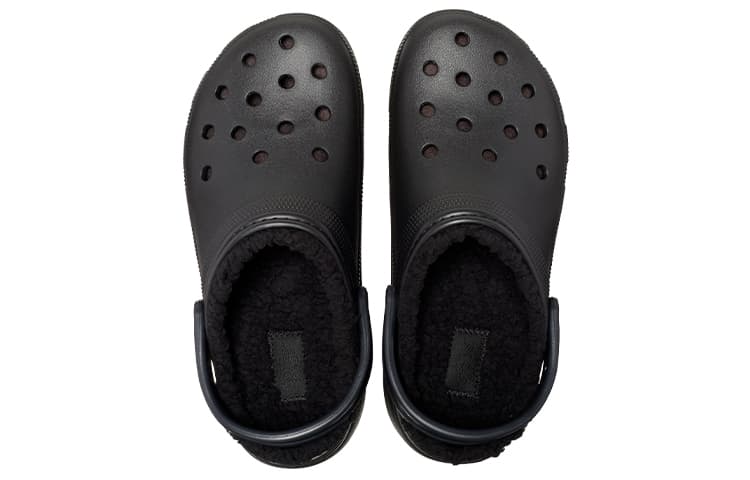 Классические женские сабо Crocs на платформе, черные