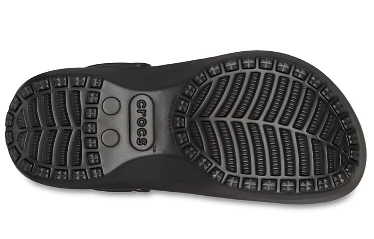 Классические женские сабо Crocs на платформе, черные