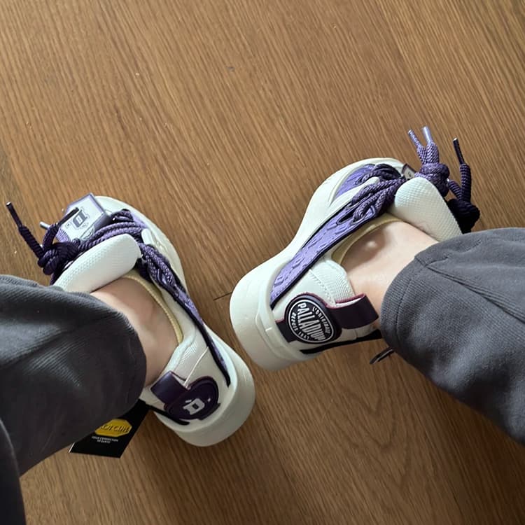 D.Desirable x Palladium Philosopher's Stone Series Туфли для скейтборда со средним верхом, мужские фиолетовые, белые