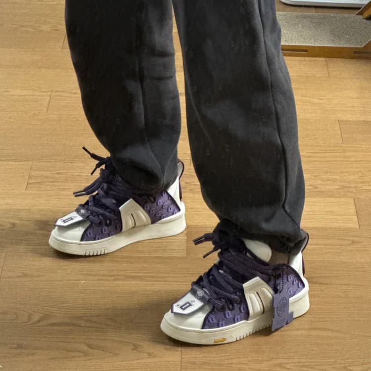 D.Desirable x Palladium Philosopher's Stone Series Туфли для скейтборда со средним верхом, мужские фиолетовые, белые