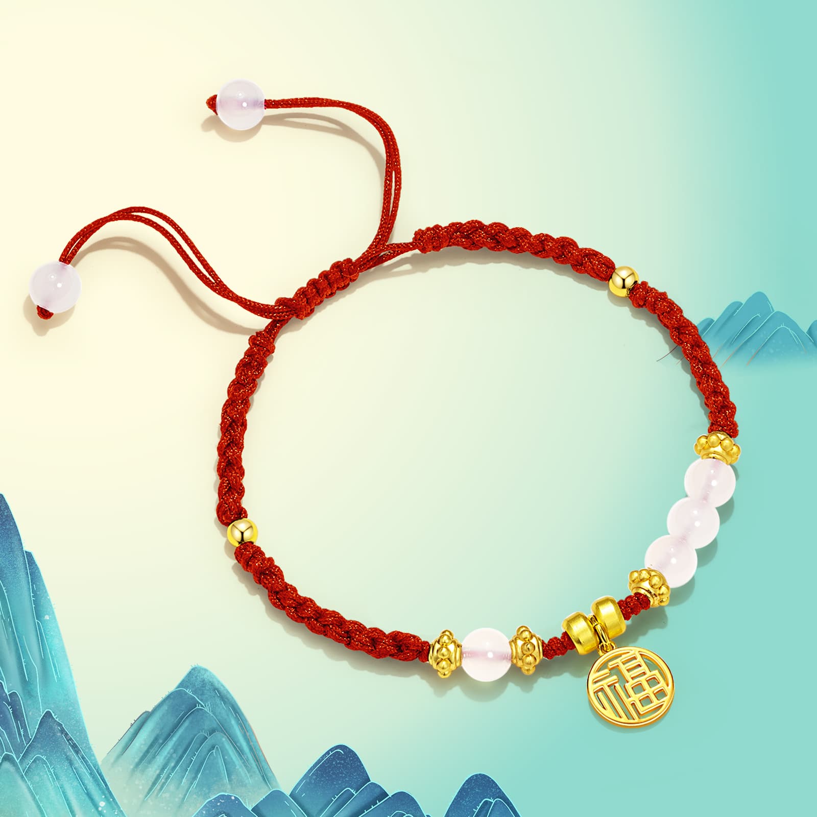 Браслеты Jodie&Kevin из халцедона унисекс