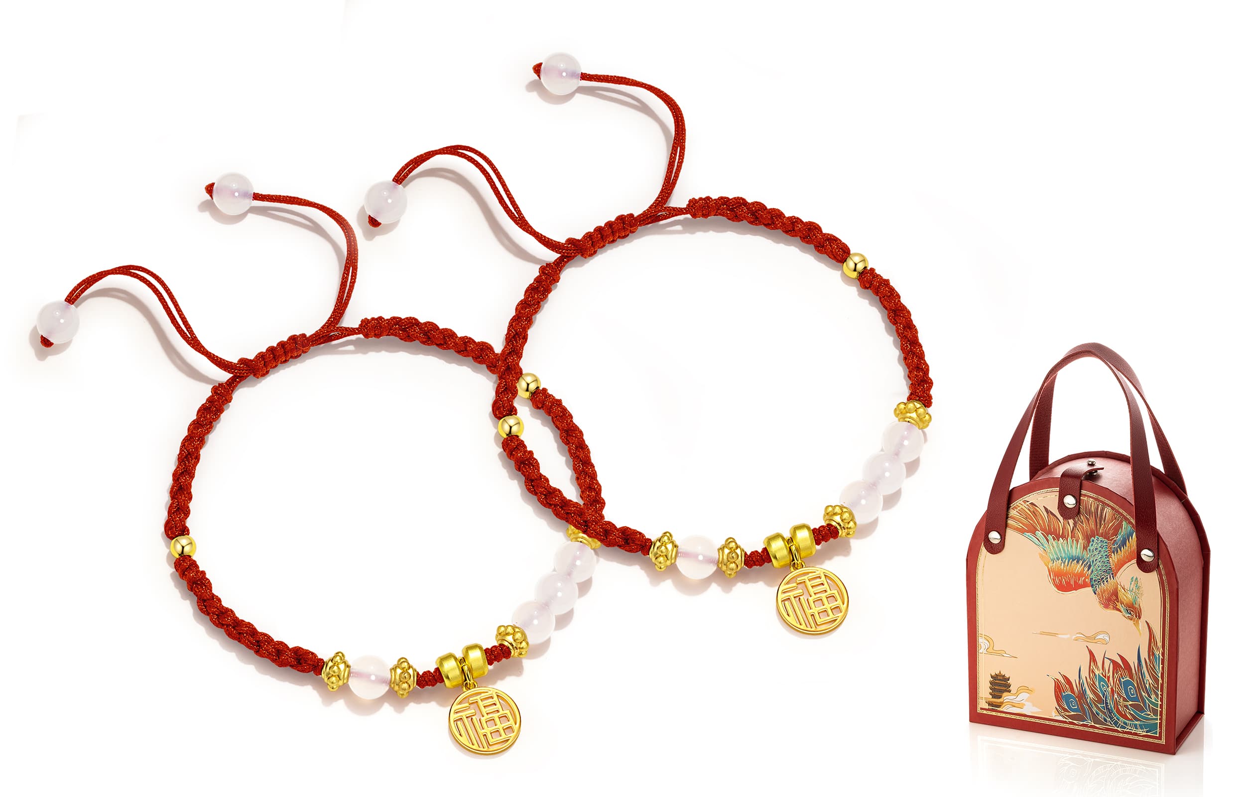 Браслеты Jodie&Kevin из халцедона унисекс