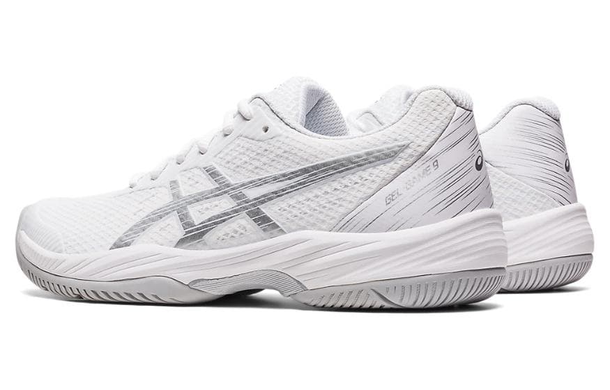 Женские кроссовки ASICS Gel Game 9, белые, чистое серебро