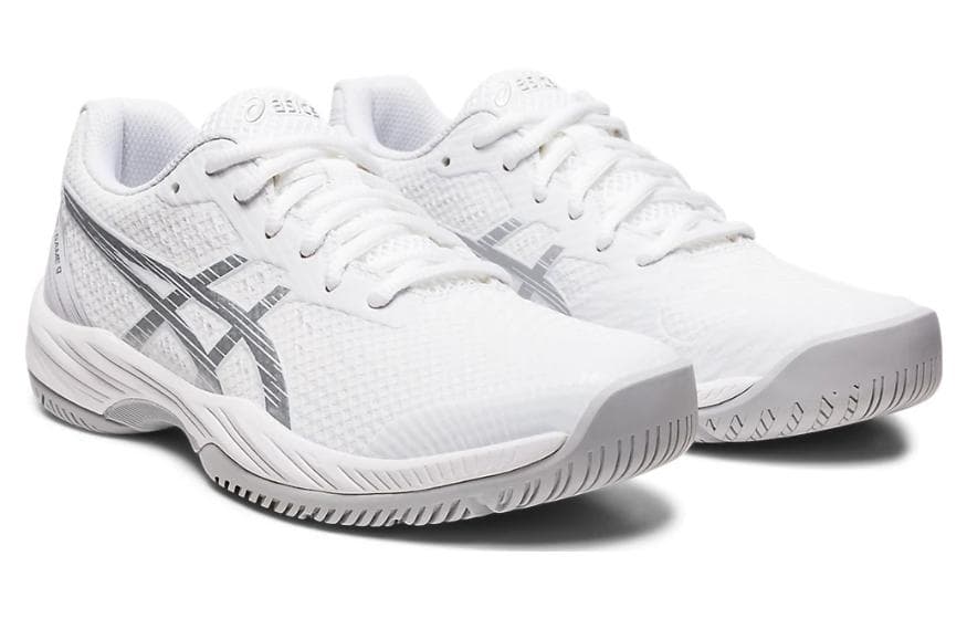 Женские кроссовки ASICS Gel Game 9, белые, чистое серебро