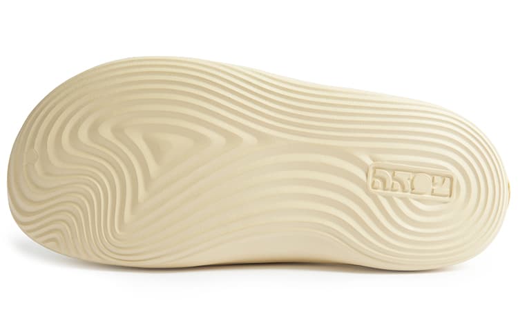 0592 Спортивные тапочки EVA с вырезами унисекс, не очень желтые