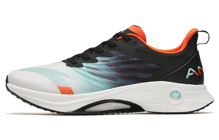 Anta MACH 3.0 Shock Absorbers Slip Resistant Abrasion Resistant Low top Running Shoes Men's White Light Blue