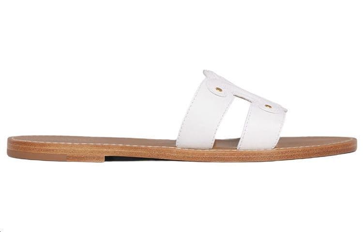 Мюли CELINE Triomphe белые женские