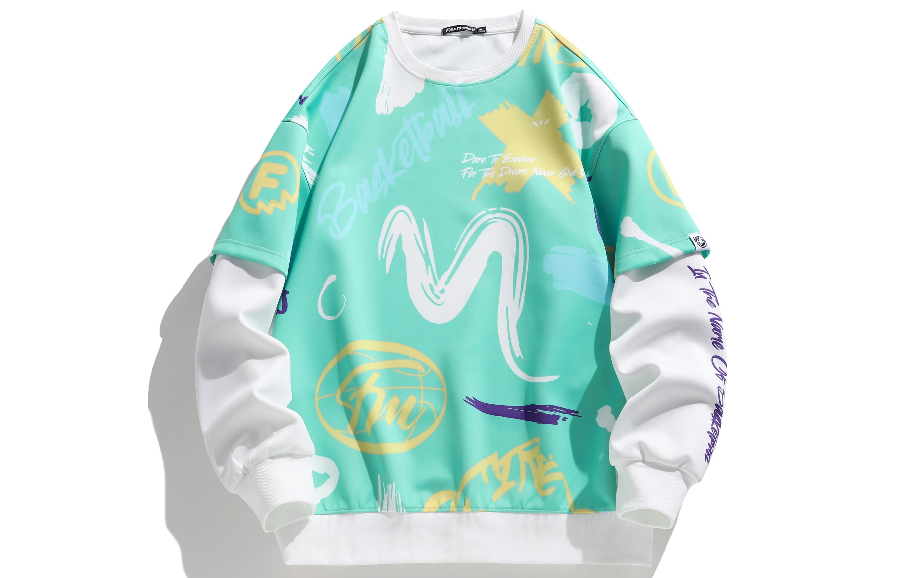 FireMonkey Sweatshirts Unisex Fruit Green