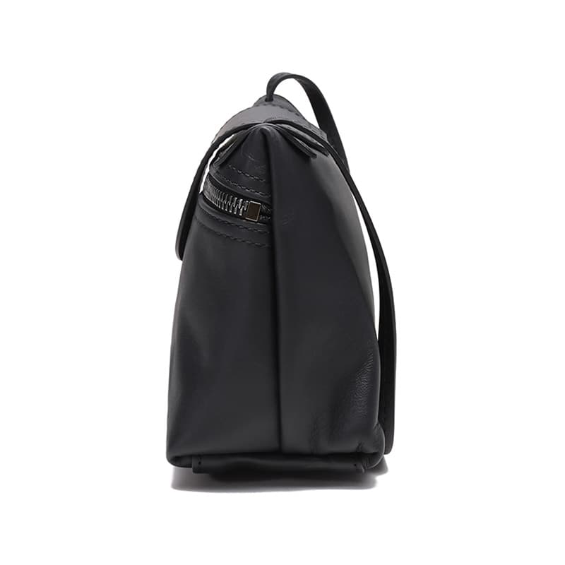 Кожаная сумка через плечо LONGCHAMP Le Pliage, сумка через плечо женская, черная