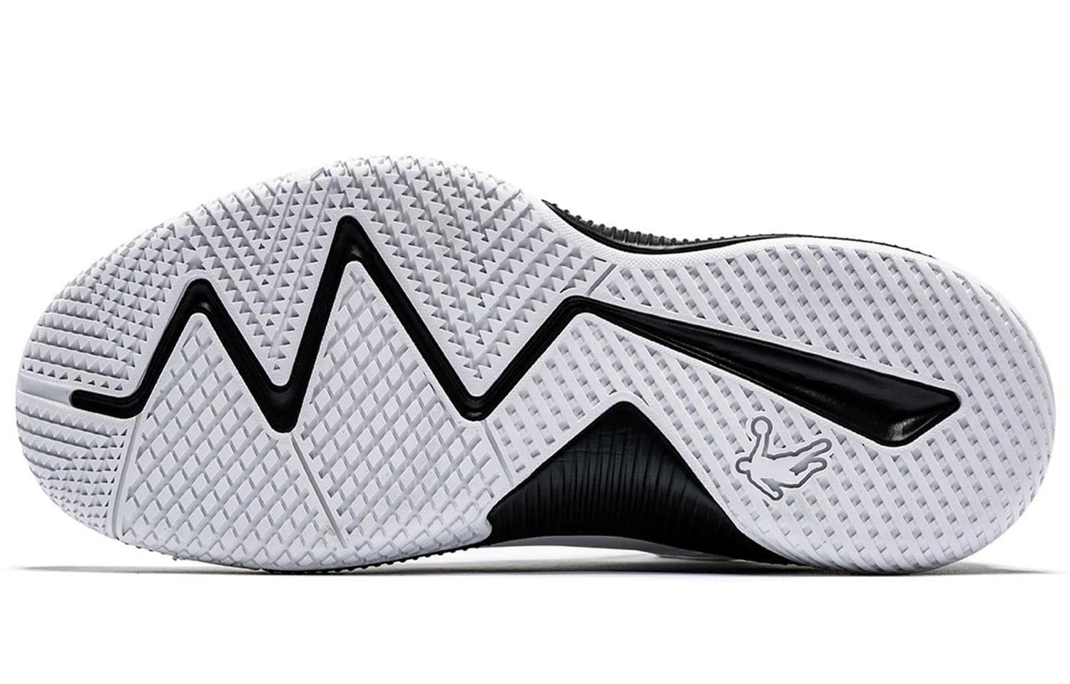 QIAODAN Баскетбольные кроссовки мужские средней высоты Черный Белый