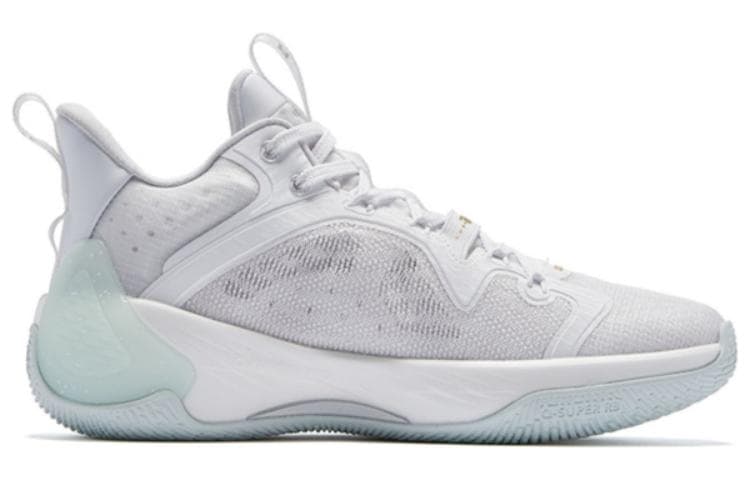 QIAODAN Poison Tooth Pro SE Баскетбольные кроссовки мужские низкие белые/голубые