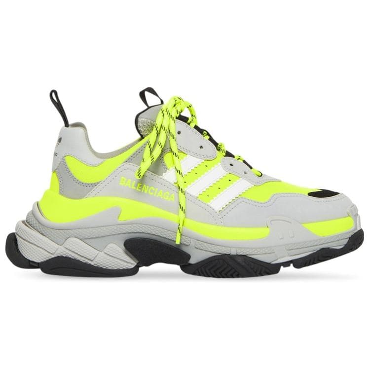 Balenciaga X Adidas Triple S флуо-желтый