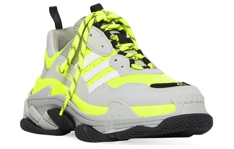 Balenciaga X Adidas Triple S флуо-желтый