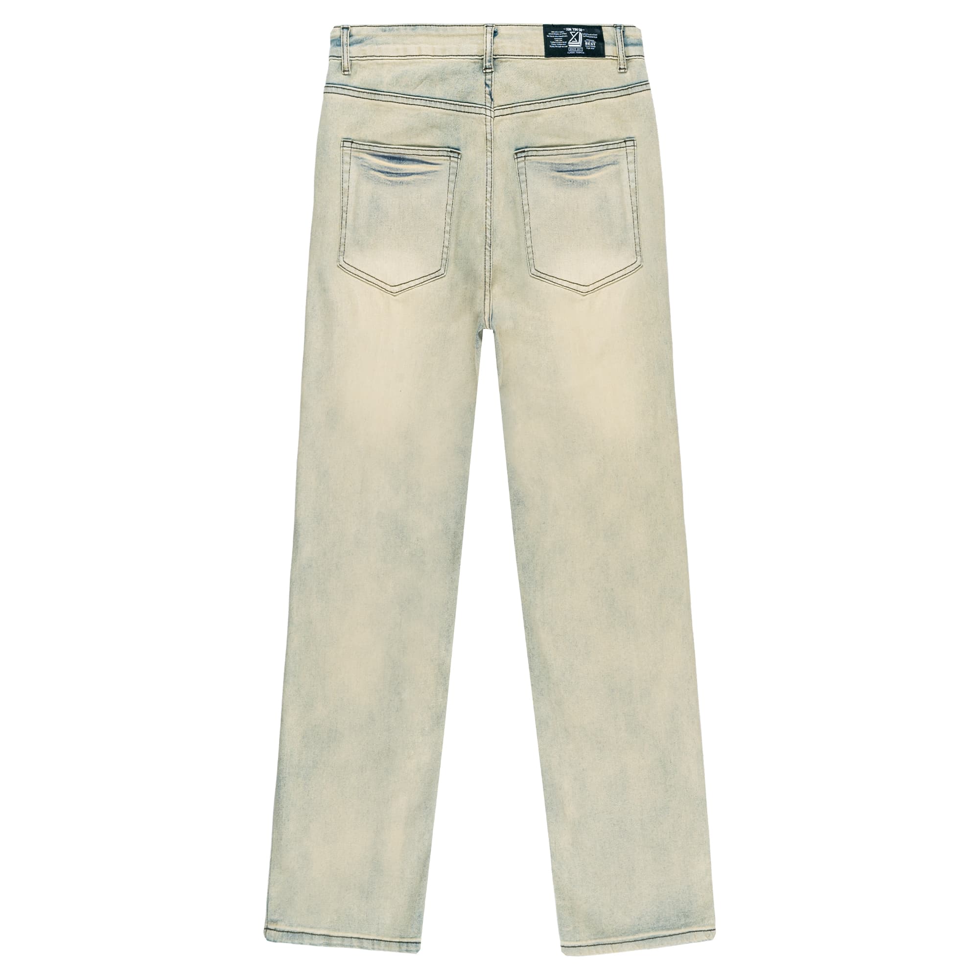 Джинсы XINYINSU унисекс, желтые, грязевые