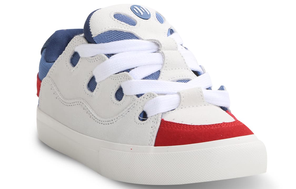 Ollieskate Нескользящие износостойкие туфли для скейтборда Унисекс Белый Красный Синий