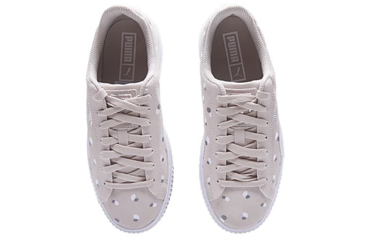 Кроссовки PUMA Suede Platform Dots Jr, 'Silver', женские