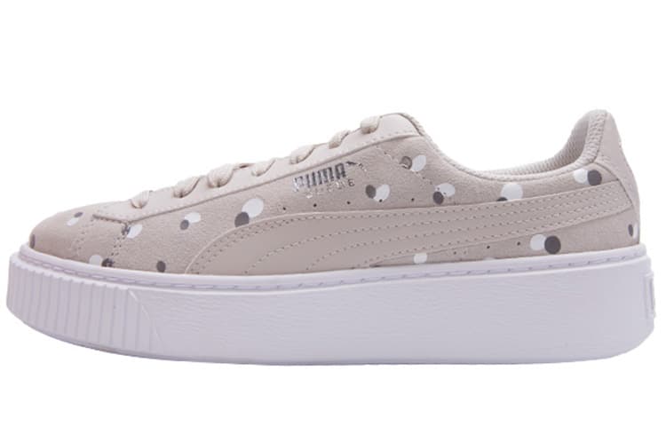PUMA Sneakers Suede Platform Dots Jr 'Silver' Women's