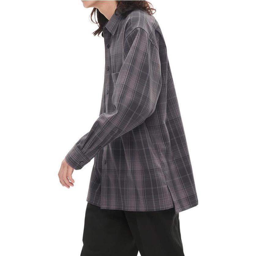 UNIQLO Рубашки мужские темно-серые