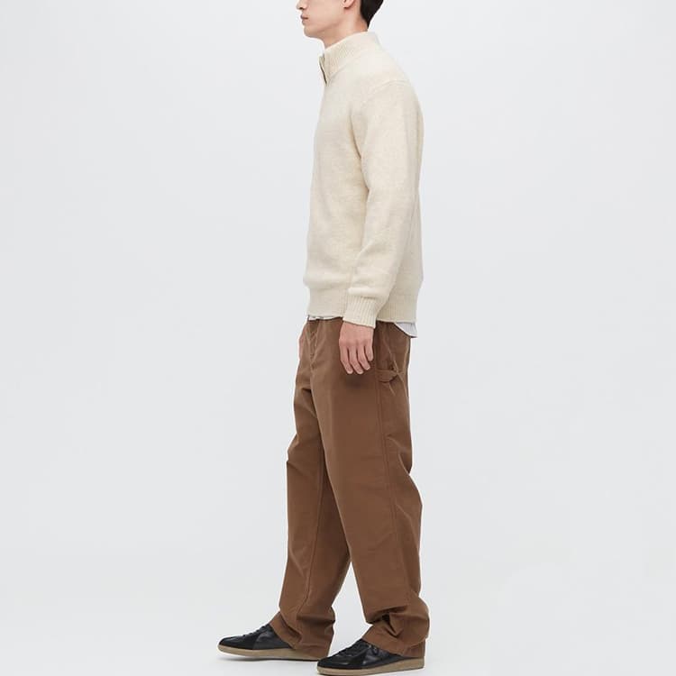 UNIQLO Свитер мужской светло-бежевый