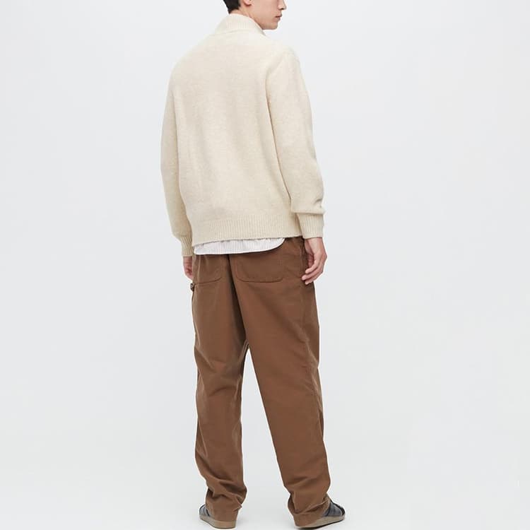 UNIQLO Свитер мужской светло-бежевый