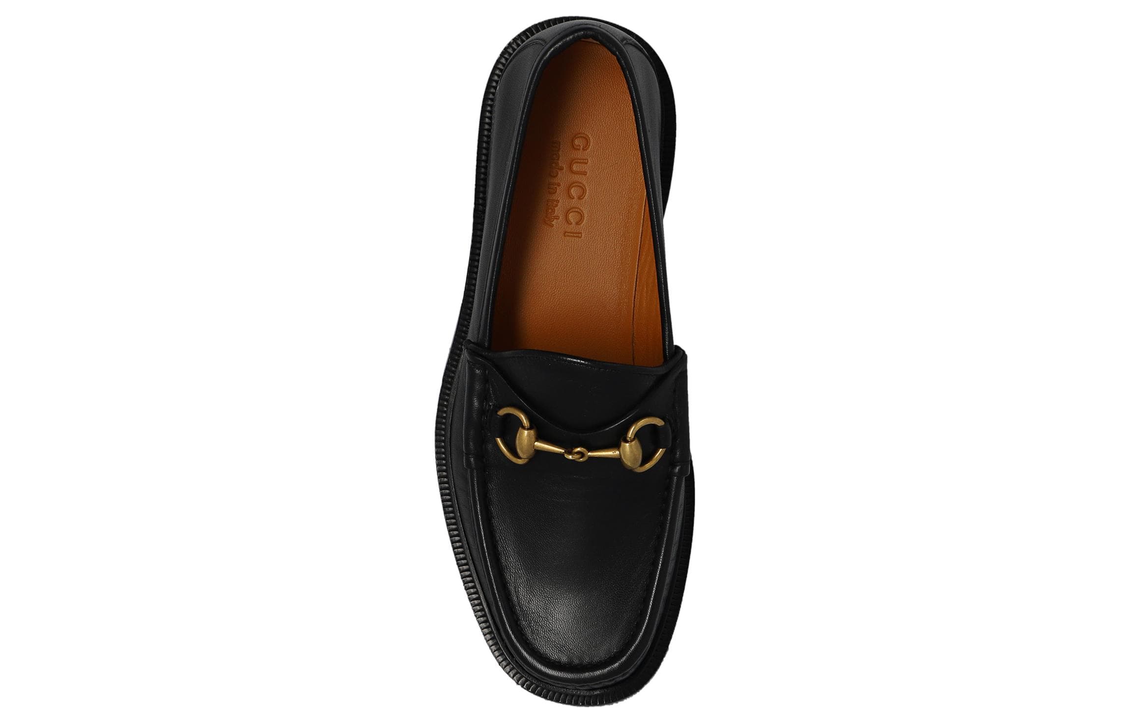 Лоферы GUCCI Horsebit, черные