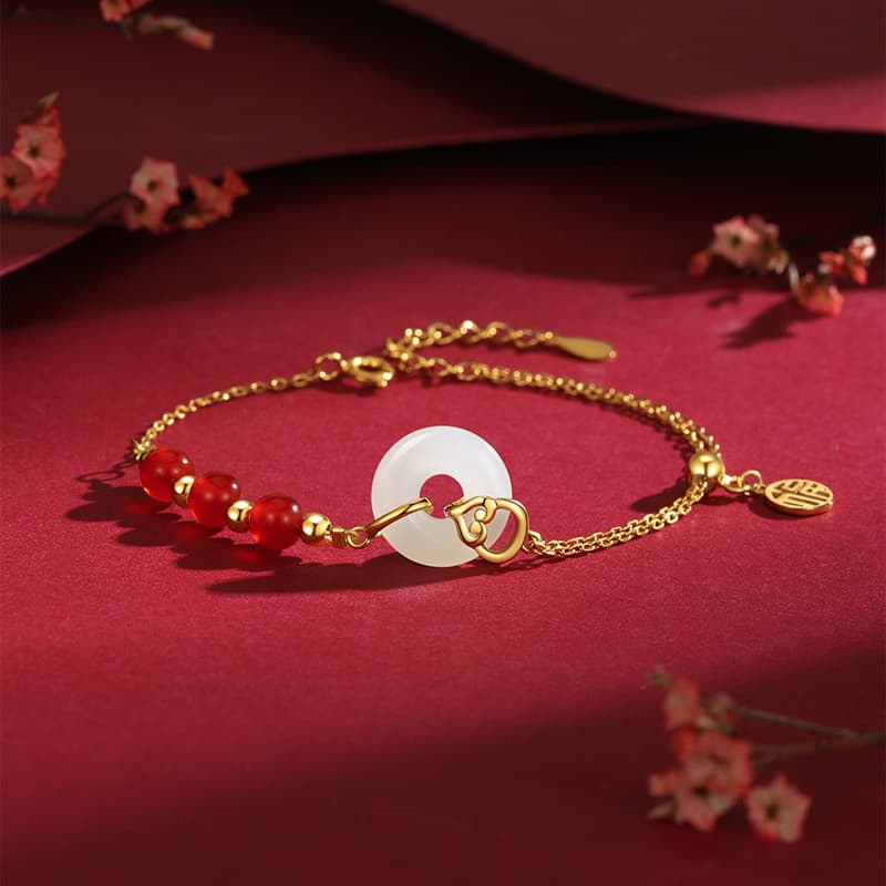 ZSY Hetian Jade Браслеты Женские бледно-зеленовато-белые нефритовые браслеты