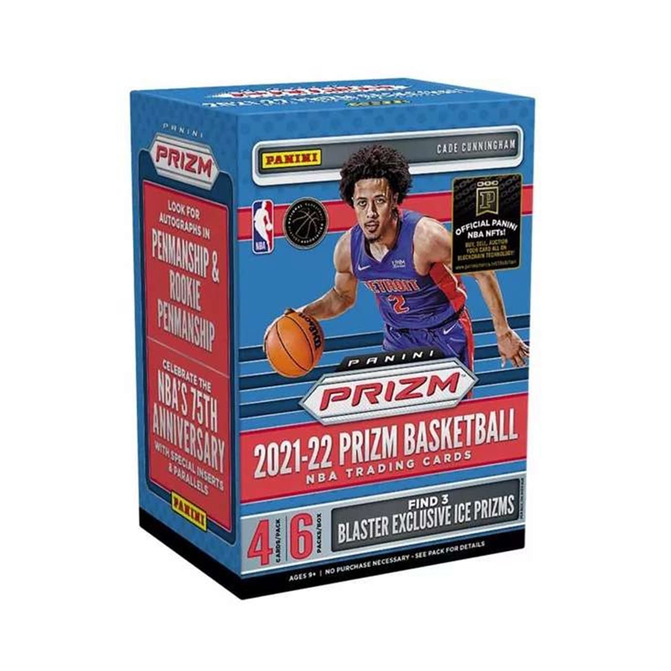 PANINI NBA Player Character 2021 22 Большая баскетбольная сумка Prizm, баскетбольные спортивные карточки 1 коробка 6 шт. в упаковке 24 карточки
