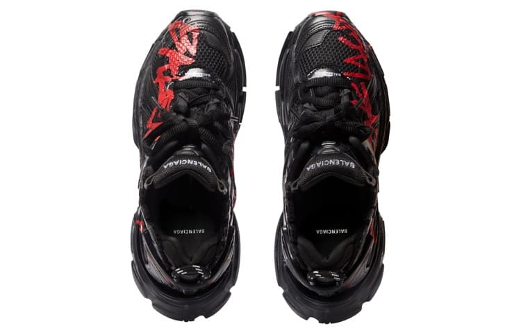 Balenciaga Runner Graffiti Черный Красный