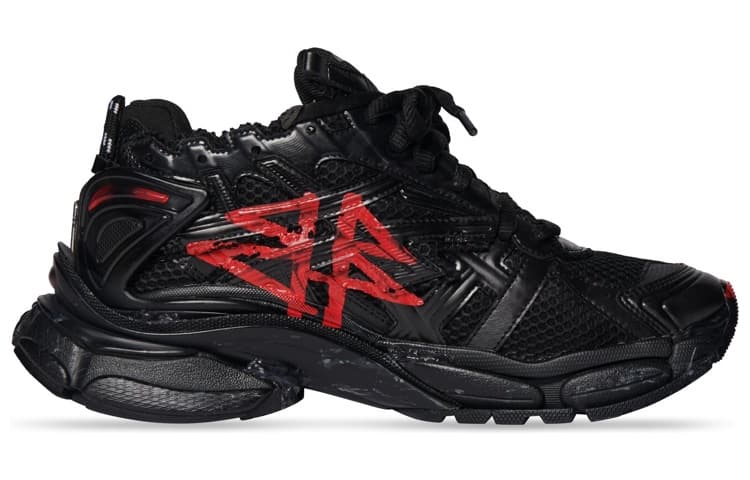 Balenciaga Runner Graffiti Черный Красный