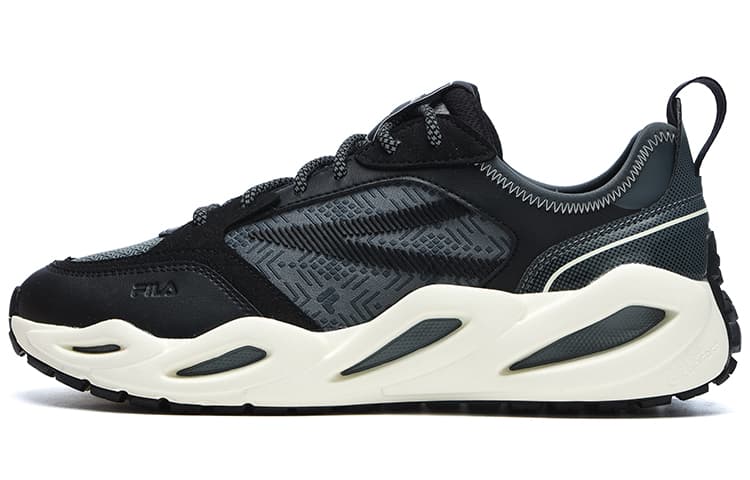 FILA Crypto Low Top Chunky Sneakers Men's Black Gray