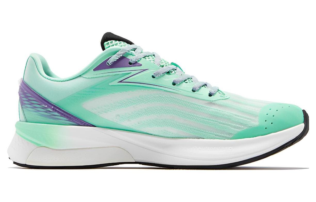 QIAODAN Feiying 2.0, устойчивые к скольжению, истиранию, дышащие кроссовки с низким верхом, мужские, зеленые, фиолетовые