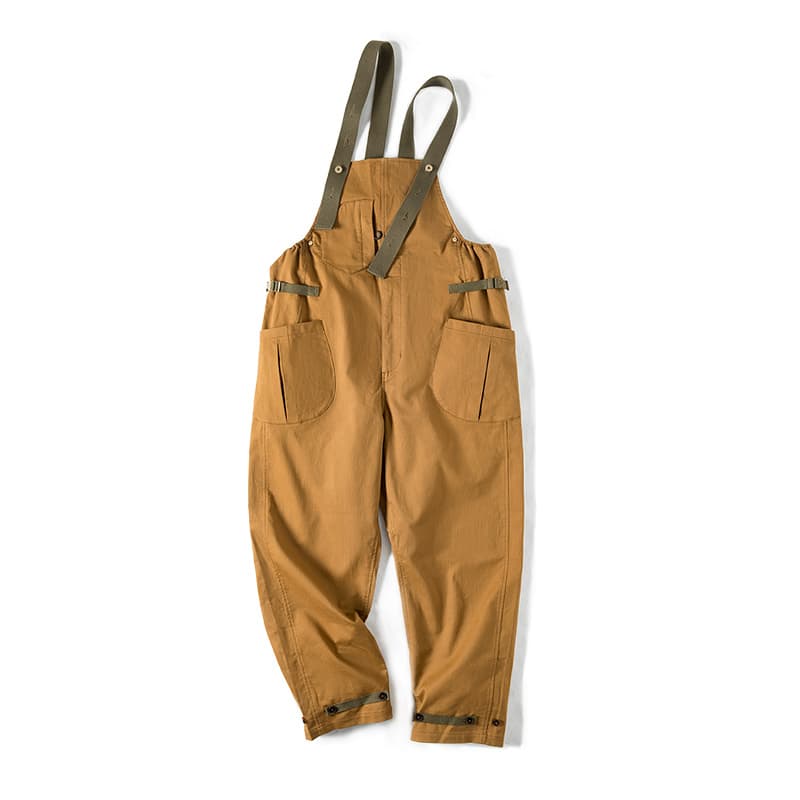MADEN Overalls Men's Khaki Yellow