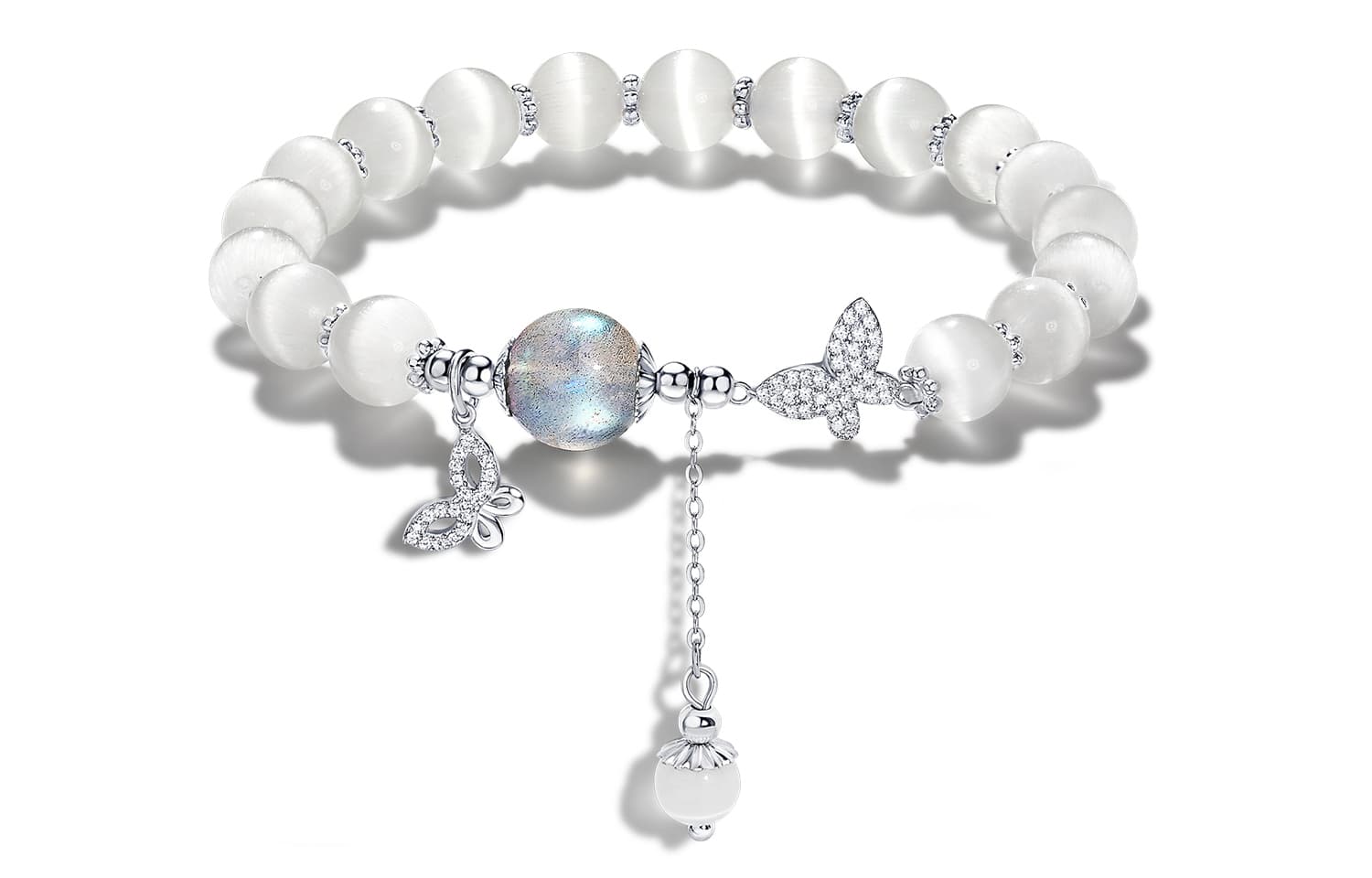 STYLEJING Strawberry Quartz Bracelets Women's