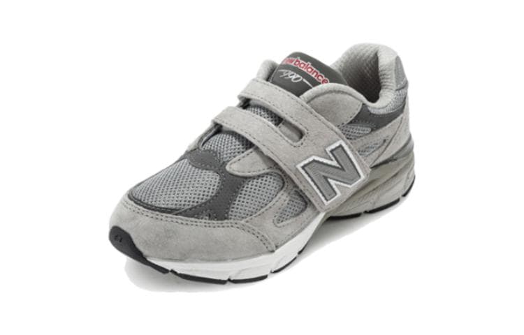 New Balance NB 990 V3 BP Амортизирующие, износостойкие кроссовки с низким верхом серого цвета для детей от 3 до 7 лет