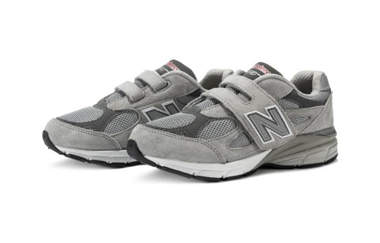 New Balance NB 990 V3 BP Амортизирующие, износостойкие кроссовки с низким верхом серого цвета для детей от 3 до 7 лет
