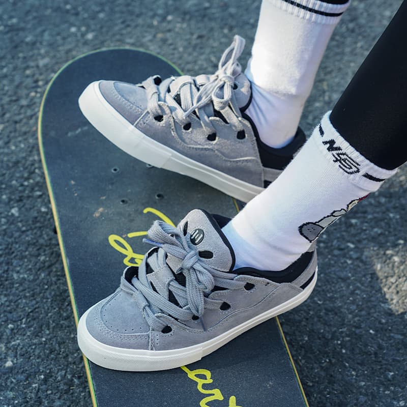 Ollieskate Низкие туфли для скейтборда унисекс темно-серые