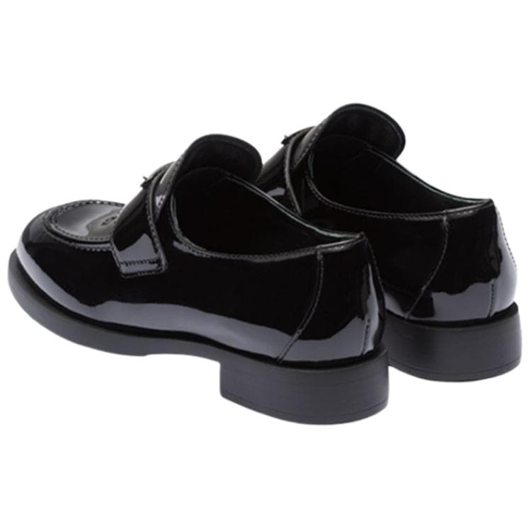 Лакированные лоферы PRADA, черные, женские